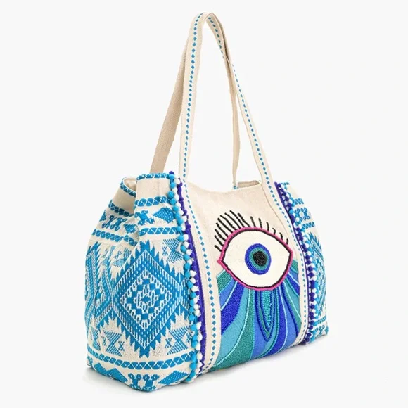 A&B Wanderlust Evil Eye Tote - Picture 2 of 4